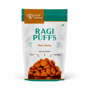 Healthy Ragi Puffs Momo Chutney